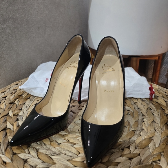 Christian Louboutin So Kate Patent Pointed-Toe Red Sole Pumps - S - Picture 8 of 10